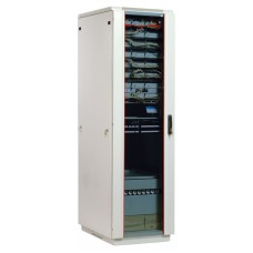 ШТК-М-42.6.10-1ААА Шкаф телекоммуникационный напольный 42U (600x1000) дверь стекло (3 места)