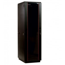 ШТК-М-42.8.10-1ААА-9005 Шкаф телекоммуникационный напольный 42U (800x1000) дверь стекло, цвет чёрный
