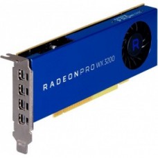 490-BFQS Видеокарта DELL 4GB AMD Radeon Pro WX3200 (4 mDP) LP
