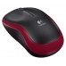 910-002240 Мышь Logitech Wireless Mouse M185 Black-Red USB