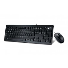31330208104 Комплект Genius SlimStar C130 (клавиатура SlimStar130 + мышь DX-120), чёрный, USB