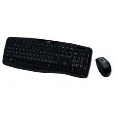 31340005103 Комплект Genius беспроводной клавиатура + мышь KB-8000X, USB, Black, RU, 2.4GHz
