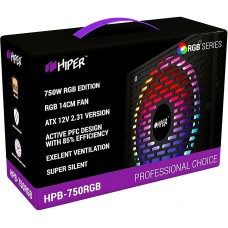 HPB-750RGB Блок питания PSU HIPER ATX 2.31, 750W BOX