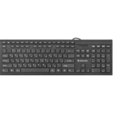 45550 Defender Проводная клавиатура BlackEdition SB-550 RU,черный,мультимедиа