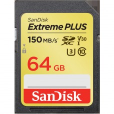 SDSDXW6-064G-GNCIN Карта памяти Sandisk Extreme Plus SDXC Card 64GB, 150MB/s