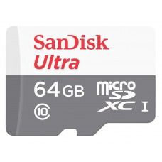 SDSQUNS-064G-GN3MN Флеш-накопитель Sandisk Ultra Android microSDXC 64GB 80MB/s 