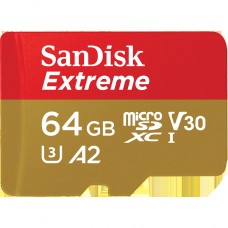 SDSQXA2-064G-GN6AA Карта памяти Sandisk  Extreme microSDXC 64GB