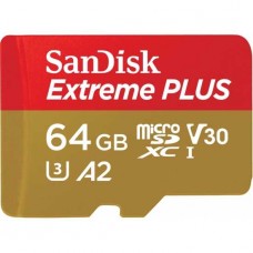 SDSQXBZ-064G-GN6MA Карта памяти Sandisk Extreme Plus microSDXC 64GB + SD Adapter