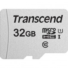TS32GUSD300S-A Флеш-накопитель Transcend Карта памяти Transcend 32GB UHS-I U1 microSD with Adapter