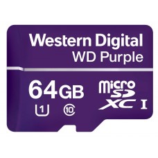 WDD064G1P0A Карта памяти WD Purple Surveillance MicroSDXC 64ГБ Class 10 