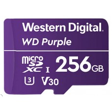 WDD256G1P0A Карта памяти WD Purple Surveillance MicroSDXC 256ГБ Class UHS 3 