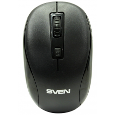 SV-017712 Беспроводная мышь SVEN RX-255W чёрная (2,4 GHz, 3+1кл. 800-1600DPI, цвет. картон)